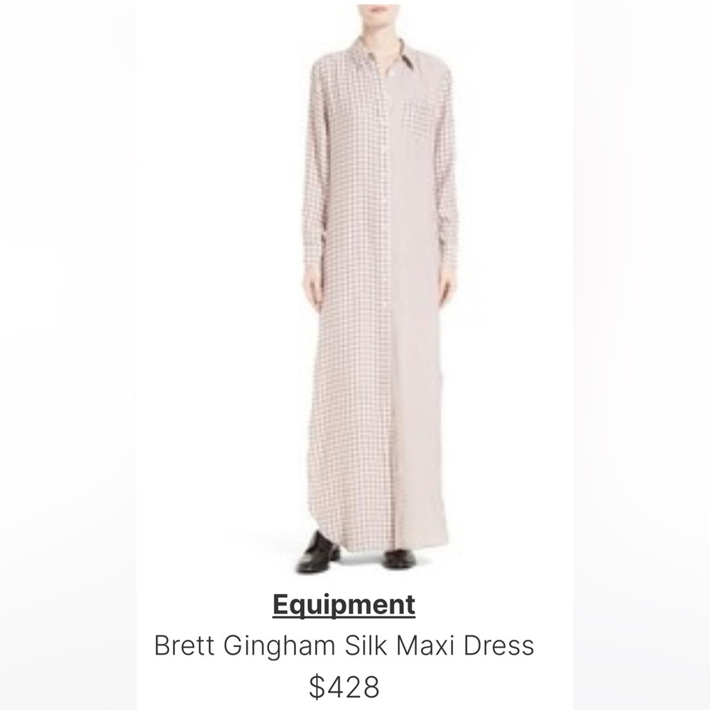 Elegant Checkered Maxi Dress